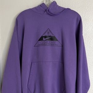 Nike SB Genuine Trademark Hoodie Heavyweight Men's M Sweatshirt Purple Outdoor